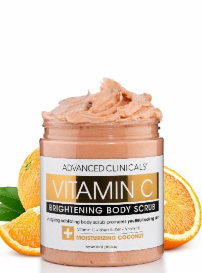 Advanced Clinicals Vitamin C Brightening Body Scrub 19oz - Sonavine Beauty